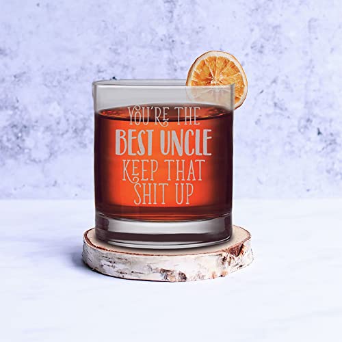 Veracco-You-Are-The-Best-Uncle-Keep-That-Shit-Up-Old-Fashioned-Glass-Funny-Best-Uncle-Gift-Clear-Glass Veracco You Are The Best Uncle Keep That Shit Up Old Fashioned Glass Funny Best Uncle Gift Clear Glass