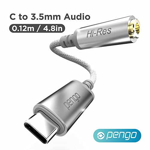 Pengo Usb C To 3.5Mm Audio Adapter, Usb-C To Audio Jack, Hi-Res Dac 192Khz/24Bit, Usb Type C Headphone Jack Adapter For Ipadpro, Aux Adapter For Pixel 3/4/5 Xl, S9,S10,S21,S20,S22 Note 10 And More #TOP7
