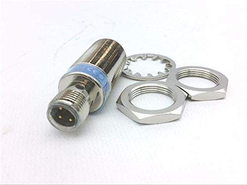 RADWELL RAD01026 5MM RANGE, CHROME PLATED BRASS, 4-PIN, 18MM THREADED BODY, INDUCTIVE, PROXIMITY SENSOR, SHIELDED, M12 QD, N/O, PNP OUTPUT, CYLINDRICAL