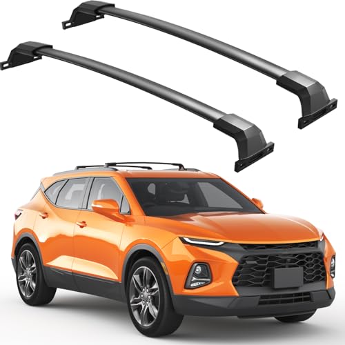 Image of Roof Rack Cross Bars 300lbs Compatible with Chevy Chevrolet Blazer 2019-2026 (Not for Blazer EV), Heavy Duty All-Metal Aluminum Crossbar Luggage Racks Roof Rails Rooftop Canoe Accessories