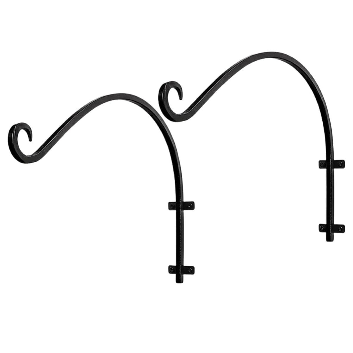 Support suspendre pour jardinière noir VILLCASE crochet mural robuste pour plante et mangeoire