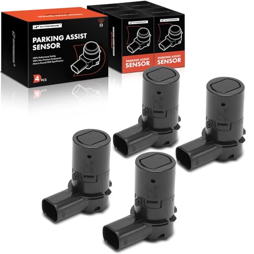 Image of A-Premium 4-PC Reverse Backup Parking Assist Sensor Compatible with Select Nissan Models - Titan 2004-2008 2010, Armada 2005-2007, Replace# 259947S200