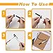 10 Pcs Pen Leash Elastic Tether Coil Lanyard for Clipboard Stylus Pens with Silicone Ring for Tethering Drawing Pen to Touchscreen Pencil Chain Cord for Tablet Touchscreen Drawing Pens Holder (Black)