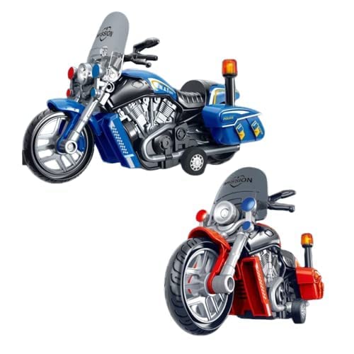 Image of Police Motorcycle Toy - Pull Back Motorcycle Toys, Tiny Gift with Music Lighting, Latte Motorcycles Toy for Kids Boys Age 3-8 Year Old [Multicolor] (Police Motorcycle 01)