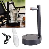 Desktop Water Bottle Dispenser, USB Charging Detachable Automatic Water Dispenser with 6 Levels, Por