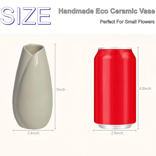 Vase céramique blanc minimaliste : sublimez vos petits espaces - 4
