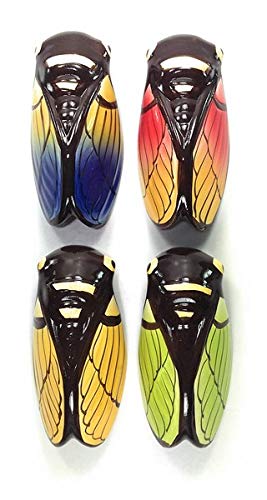 Cigales décoratives de Provence lot de 4 objets coloris assortis 10cm
