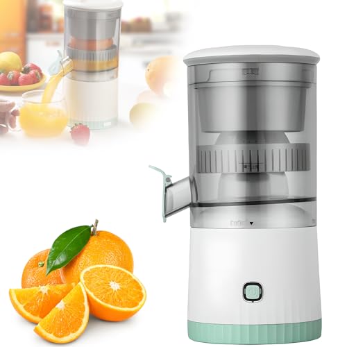 Exprimidor eléctrico Recargable, máquina exprimidora portátil de cítricos de Naranja con USB para Naranja, limón, cítricos y Pomelo