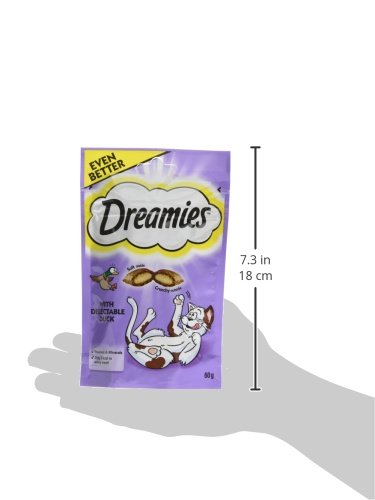 Dreamies Classico Snack Per Gatti Con Manzo – Fantastici Sacchetti Croccanti Con Imbottitura Delicata, 6 X 60 G