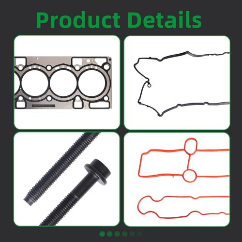 Image of Head Gasket with Bolts Set, HGS4312 Fit for Ford Escape 2017 2018 2019 2020 1.5L L4 DOHC 16v(45pcs)