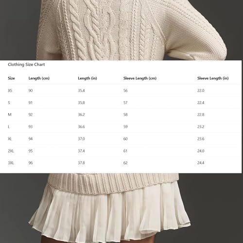 Women Crewneck Cable Knit Sweater Mini Dress, Substantial/Substantian Sweater Mini Dress, Twofer Knit Sweaters Women2