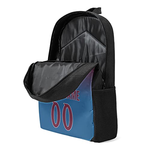 Colorado Custom Backpack High Capacity,Laptop Bag Travel Bag,Add Personalized Name And Number£¬Gifts For Ice Hockey Sports Fans3