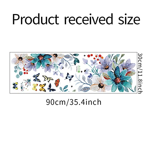 Vinilo Decorativo Floral Adhesivo para Pared 60x35 cm miniatura 6