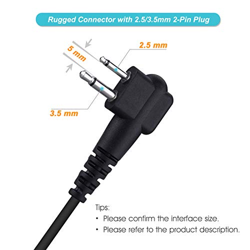 Auricular walkie talkie diadema con micro PTT para trabajar con manos libres 2