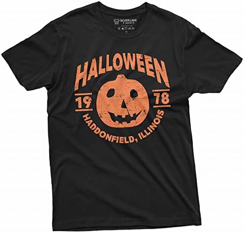 Halloween Pumpkin T-Shirt Movie Popular Culture 1978 Haddonfield, Illinois Tee Shirt image 5