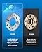 PHILTOP 5x4.5 or 5x4.75 Wheel Spacers 1/2 inch for Lincoln, 4 Pcs 5 Lug Centric Wheel Spacers with 78.1mm Hub Bore fit for 2003-2005 Aviator, 2007-2010 MKX, 2007-2012 MKZ, 1982-2011 Town Car