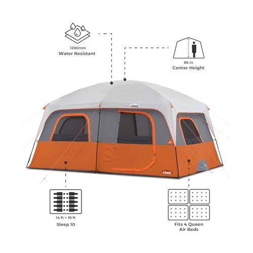 CORE 10 Person Multi Room Tent