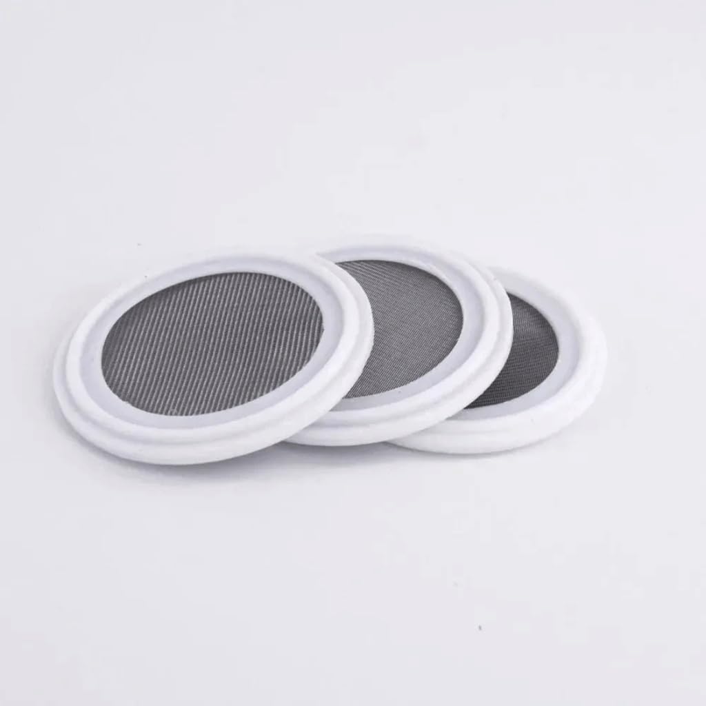 Crépine en acier inoxydable, 64 mm OD 2 pouces TC Tri Clamp Mesh Filter Screen - 304 en acier inoxydable avec joint PTFE(40 Mesh)