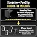 Scosche MPQ5AMPSPC Pro Charge5 15W MagSafe Car Mount Charger, Magnetic Wireless Charging Cell Phone Holder with AMPS Mounting Plate for Scosche/ProClip Vehicle Specific Mount Bases