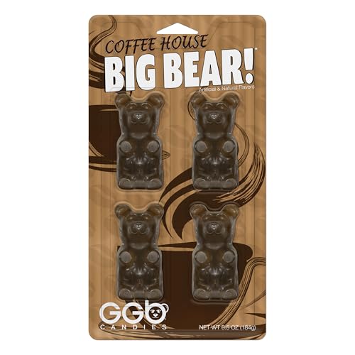 Big Bear! 4 Pack Coffee House Gummy Bears GGB miniatura 1