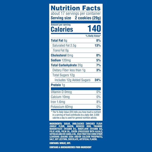 Image of OREO Dark Chocolate Creme Chocolate Sandwich Cookies, Family Size, 17 oz