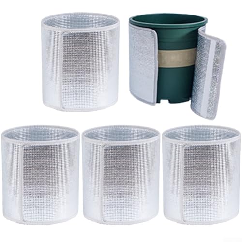 5 pellicole isolanti ispessite per vasi, a doppio strato, protezione antigelo per piante in vaso, copertura per vasi di fiori per piante,arbusti e alberi,Protezione Termica Sacchetto Antigelo,16x55cm