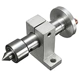 SolGlo 1 Set Adjustable Double Bearing Live Centre Metal Revolving with 2pcs Wrenches DIY Accessories for Lathe Machine