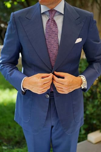 Image of OTAA Floral Necktie Casual Ties for Men - Perfect Neck Tie for Groomsmen Wedding Ties or Formal Occasions