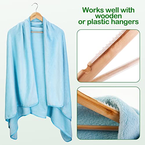 Yalikop 200 Pcs Non Slip Rubber Clothes Hanger Grips Adhesive Clothing Hanger Grip 2.8 x 0.2 Inch Clothes Hanging Accessories with Fins Strips Grippers for Home Stores Use (Clear)