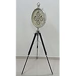 Vintage Industrial Tripod Floor Clock