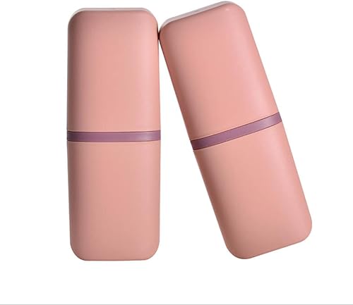 Miniatura 8 de Estuche para cepillos de dientes de viaje, soporte para cepillo de dientes para baño, escuela, hogar, negocios, camping, organizador de cepillos de