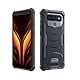 ALIGATOR Outdoor Handy AZARX850BGY eXtremo 4G/LTE. Farbdisplay 6“ IPS, Dual SIM, IP68/69, Speicher 64GB, Android 13. Batterie 6050 mAh. Dual SIM. Farbe schwarz-grau.