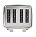 GE 4 Slice Toaster | Extra Wide Slots for Bagels, Breads, Waffles & More | 7 Shade Options | Countertop Kitchen Essentials | 1500 watt, White