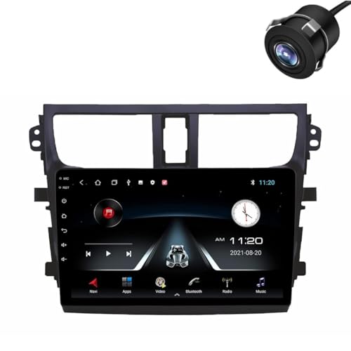 Image of Modorwy Original QLED 9 inch Zlink Car Android Stereo | OS 13 | 2GB+32GB | Display Support Car Play & Android Auto | incl. AHD Rear Camera & Frame Compatible with Maruti Celerio Old - 1 Year Warranty