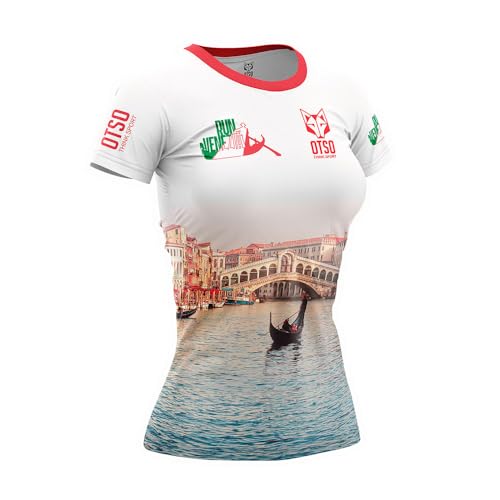 T-Shirt Otso Run Venezia 2024 Short Sleeve S évite les irritations dues à la sueur