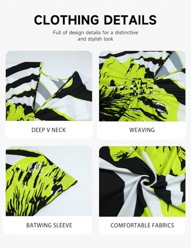 Image of Bsubseach Kaftan Dresses for Women Floral Print Plus Size Beach Cover Up | Lightweight V Neck Loose Fit Boho Dress, Batwing Sleeve Side Slit, Moo Moos for Women Home Loungwear Cruise Resort Wear