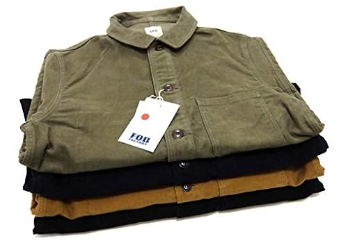 FOB FACTORY フレンチモールスキンジャケット　F2373 オリーブ FOB FACTRY フレンチモールスキンジャケット col.OLIVE (F2373