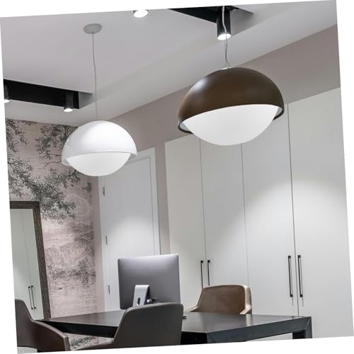 Pantalla de lámpara E27 PRETYZOOM cubierta semicircular de plástico para lámparas de mesa 4