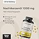 OnEnergy Nachtkerzenöl 1000 mg – 180 Weichkapseln – 6-Monatsvorrat – Natürliche Quelle für Omega-6 und Omega-9 – Aus Samen der Nachtkerze – 10 % GLA – Frei von Allergenen