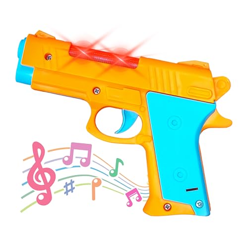Image of VGRASSP Mini Light and Sound Pistol Toy for Kids - Pretend Play Gun Toy with Shooting Sound Effects - Birthday Return Gift - Color As Per Stock