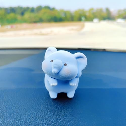 Image of Cute Furry Animal Rear View Mirror Accessories, Car Dashboard Decoration | Soft Texture, Car Interior Accessories, Ornament for Car Screen, Rearview Mirror or Computer Monitor
