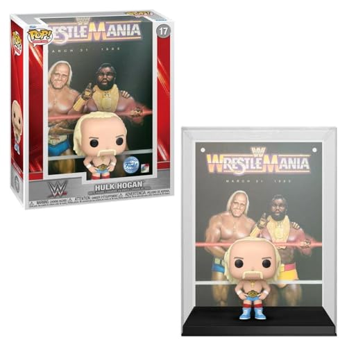 Funko WWE: Hulk Hogan Wrestlemania Pop! Cover Vinyl Action Figure, Multicolor