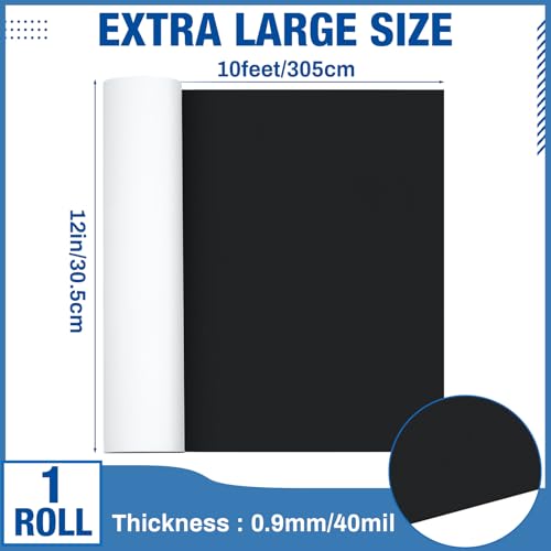 Image of Amylove Extra Large 12 in X 10 ft X 40 Mil Blank Car Magnet Roll Flexible Automotive Strong Car Magnets Sheet Stickers for Bumper Advertising Business