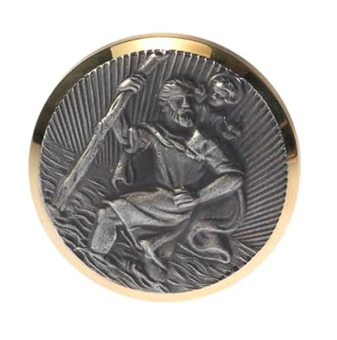 HP Autozubehör 19121 Christophorus plakietka, złoto, srebro
