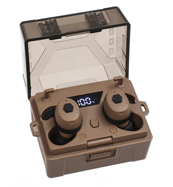 Auricolari per il tiro – Gli auricolari Actfire sono un dispositivo in-ear con registrazione del suono e riduzione del rumore. Queste funzioni lavorano insieme per amplificare i suoni più bassi come la conversazione, riducendo al contempo i rumori forti durante il tiro e la caccia. Rispetto ai tradizionali paraorecchie da tiro, un singolo auricolare da tiro pesa solo 8,2 g, che è più leggero, traspirante e comodo da indossare. E viene con un vano di ricarica che può essere utilizzato 24 ore al giorno, perfetto per una giornata piena di attività di tiro.