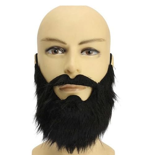 Barba Falsa con Bigote De Halloween para Disfraz De Bola Accesorios De Disfraz para Adultos Mustaches Autoadhesivos Cover