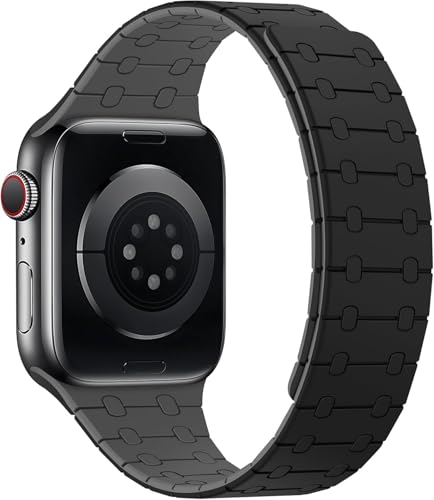 Image of Velour Silicone Watch Strap Compatible with Apple Watch 41mm, 40mm & 38mm, for iWatch Series SE, SE2,10 9, 8, 7, 6, 5, 4, 3 -Sport Loop for Men & Women(Watch Not Included)