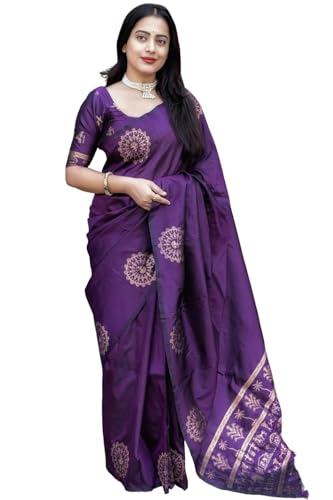 Image of Yashika Women's Art Silk Saree with Blouse Piece for Traditional Ethnic Wear Sari
