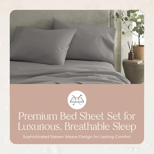 Image of Whisper Organics 100% Organic Cotton Bed Sheets with Deep Pocket 3 Pc. Set
