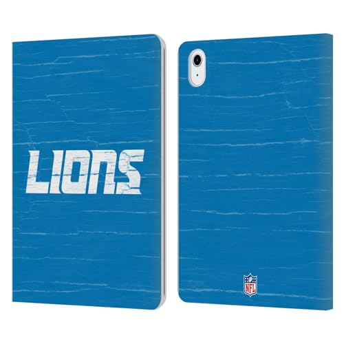 Coque iPad Air 11 cuir Detroit Lions protection portefeuille NFL